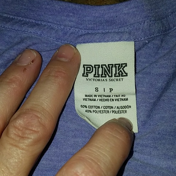 PINK small t-shirt in purple EUC - Picture 5 of 5